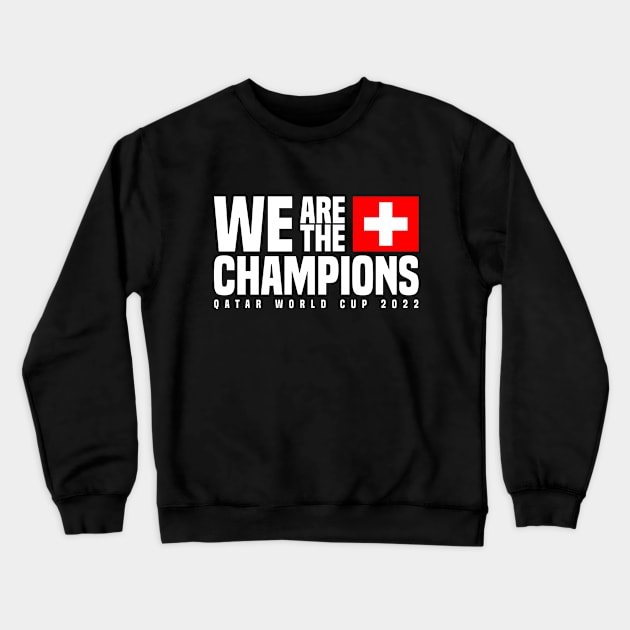 Qatar World Cup Champions 2022 - Switzerland Crewneck Sweatshirt by Den Vector